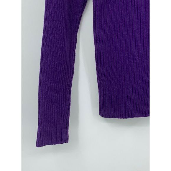 Lauren Ralph Lauren Womens Medium Sweater Luxe Old Money Fisherman Shawl Preppy - Picture 2 of 6